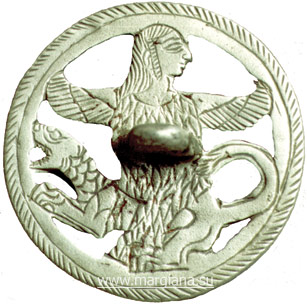 Серебряная печать из погр. 570 Некрополя Гонура