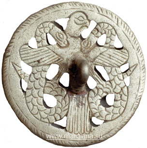 Серебряная печать из погр. 555 Некрополя Гонура